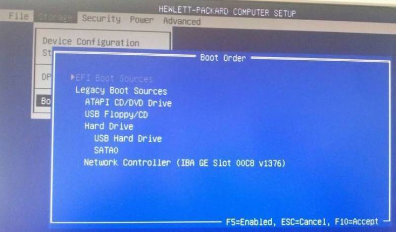 Désactivation du Boot UEFI (Boot Secure) sur PC HP